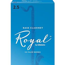 Rico REB1025 Royal Bass Clarinet Reeds #2.5: 10-Pack