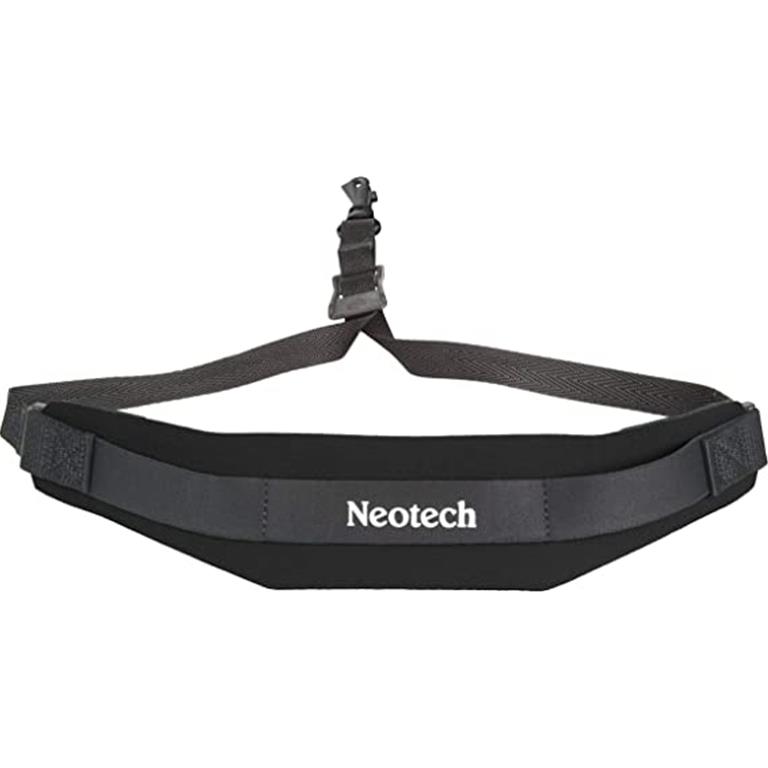 Neotech 1901162 Neoprene Sax Strap; Regular, Swivel Hook - Black