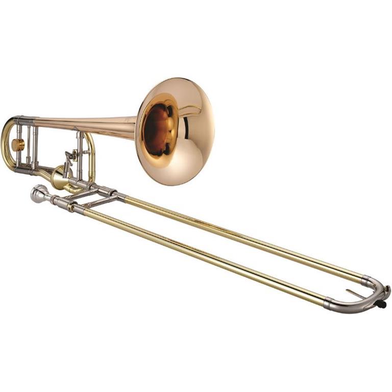 Jupiter 1236RL XO Professional Trombone with F-Attachment, Gold Brass Bell