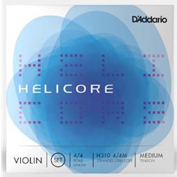 D'Addario H310-4/4M Helicore 4/4 Violin String Set, Medium Tension