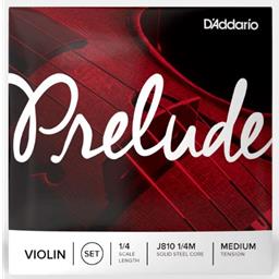 D'Addario J810-1/4M Prelude 1/4 Violin String Set, Medium Tension