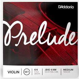 D'Addario J810-4/4M Prelude 4/4 Violin String Set, Medium Tension