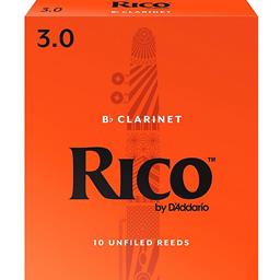 Rico 10RICL3 Clarinet Reeds #3.0: 10-Pack