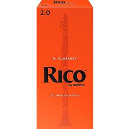 Rico RCA2520 Clarinet Reeds #2.0: 25-Pack