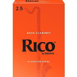 Rico REA1025 Bass Clarinet Reeds #2.5: 10-Pack