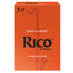 Rico REA1030 Bass Clarinet Reeds #3.0: 10-Pack