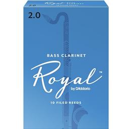Rico RRBC2 Royal Bass Clarinet Reeds #2.0: 10-Pack
