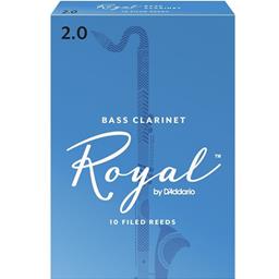 Rico REB1020 Royal Bass Clarinet Reeds #2.0: 10-Pack