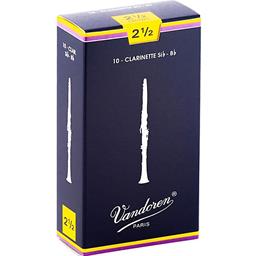 Vandoren CR1025 Bb Clarinet Reeds #2.5: 10-Pack