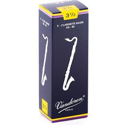 Vandoren CR1235 Bass Clarinet Reeds #3.5: 5-Pack