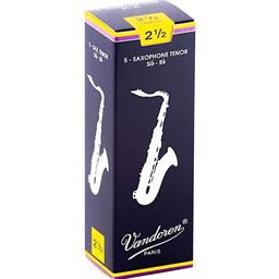 Vandoren SR2225 Tenor Sax Reeds #2.5: 5-Pack