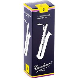 Vandoren SR243 Baritone Sax Reeds #3.0: 5-Pack