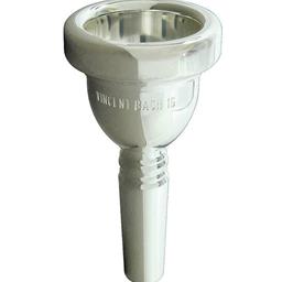 341-1G Mouthpiece, Trombone Large Shank, Bach Silver Plate, 1G Cup: Deep, Cup Diameter: 28.00mm