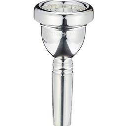341-1HGM Mouthpiece, Trombone Large Shank, Bach Silver Plate, 1-1/2 GM Cup: Deep, Cup Diameter: 27.00mm
