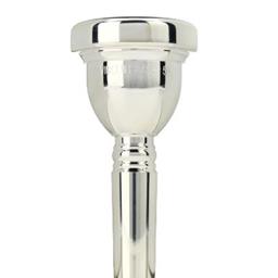 341-5G Mouthpiece, Trombone Large Shank, Bach Silver Plate, 5G Cup: Deep, Cup Diameter: 25.50mm