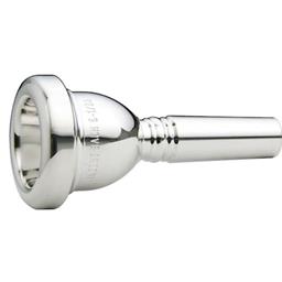 341-6HA Mouthpiece, Trombone Large Shank, Bach Silver Plate, 6-1/2 A Cup: Medium Deep, Cup Diameter: 25.40mm