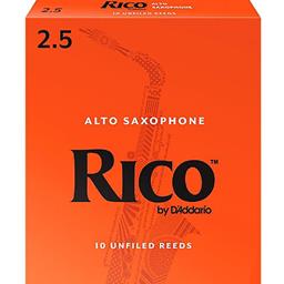 Rico RJA1025 Alto Sax Reeds #2.5: 10-Pack