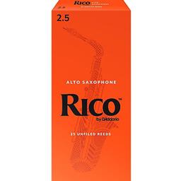 Rico RJA2525 Alto Sax Reeds #2.5: 25-Pack