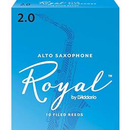 Rico RRAS2 Royal Alto Sax Reeds #2.0: 10-Pack