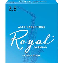 Rico RJB1025 Royal Alto Sax Reeds #2.5: 10-Pack