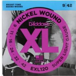 D'Addario EXL120 XL Electric Super Light Set .009-.042