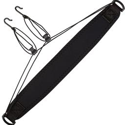 Neotech 2001072 Classic Bass Clarinet Strap Two Plastic Coated Metal Hooks - Black