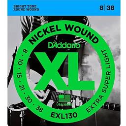 D'Addario EXL130 XL Electric Extra Super-Light Set .008-.038