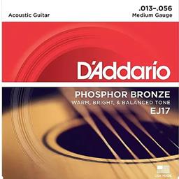 D'Addario EJ17 Medium Acoustic Guitar Set .013-.056