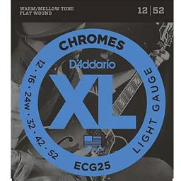 D'Addario ECG25 Flat Wound 12-52