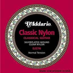 D'Addario EJ27N Classic Nylon Classical Guitar Strings - Normal Tension