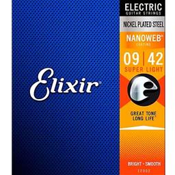 Elixir 12002 Nickel Plated Steel NANOWEB Electric Guitar Strings - Super Light