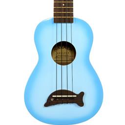 Kala MK-SD/LBLBURST Dolphin Uke Light Blue Burst