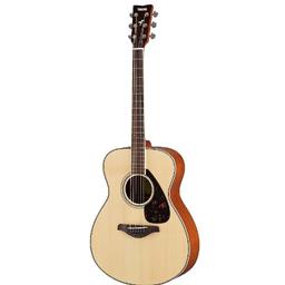 Yamaha FS820 Small Body Folk Guitar - Solid Spruce Top, Mahogany Back and Sides; Natural Finish