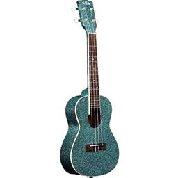 Kala KA-SPRK-AQUA Gloss Sparkle/Mahogany/Rhapsody In Blue Concert Ukulele