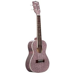 Kala KA-SPRK-PINK Gloss Sparkle/Mahogany/Pink Champagne Concert Ukulele