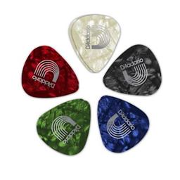 D'Addario 1CAP4-10 Assorted Pearl Picks (Med) [10 pk]