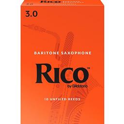 Rico RLA1030 Baritone Sax Reeds #3.0: 10-Pack