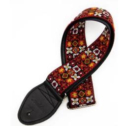 Souldier GS0295BK02BK Woodstock - Red Guitar Strap