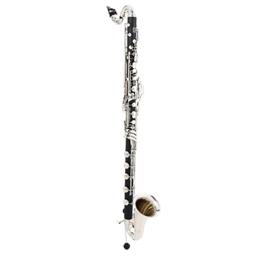 Backun BCLBBALPHA-C-NK-ABS Alpha Bass Clarinet w/ Low C, Nickel Plated Keys, & ABS Case