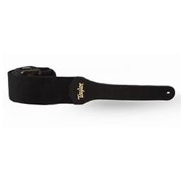 Taylor 4013-20 GS Mini Guitar Strap - Black Cotton, 2", Amber Buckle