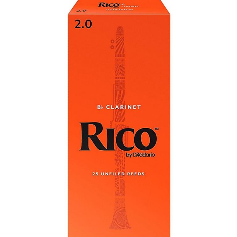 Rico RCA0120-B25 Clarinet Reeds #2.0: 25-Pack
