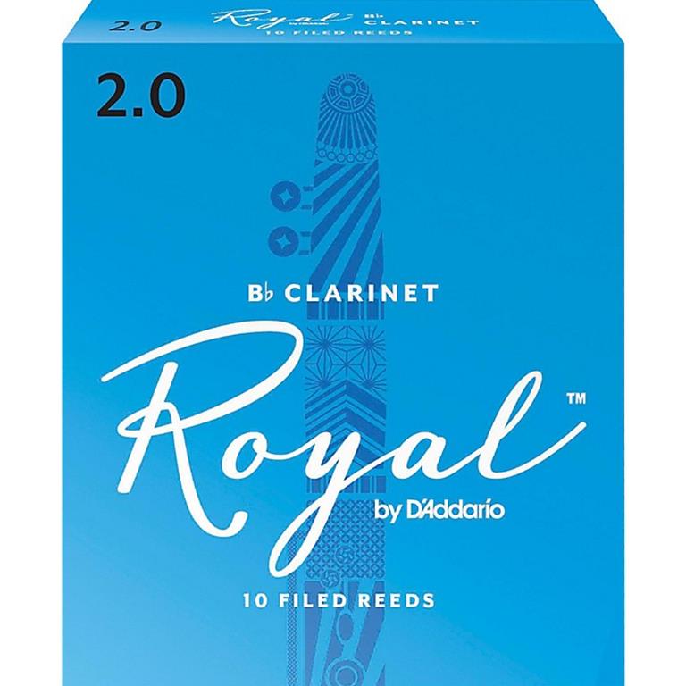 Rico RCB1020 Royal Bb Clarinet Reeds #2.0: 10-Pack