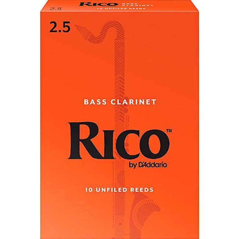 Rico REA1025 Bass Clarinet Reeds #2.5: 10-Pack