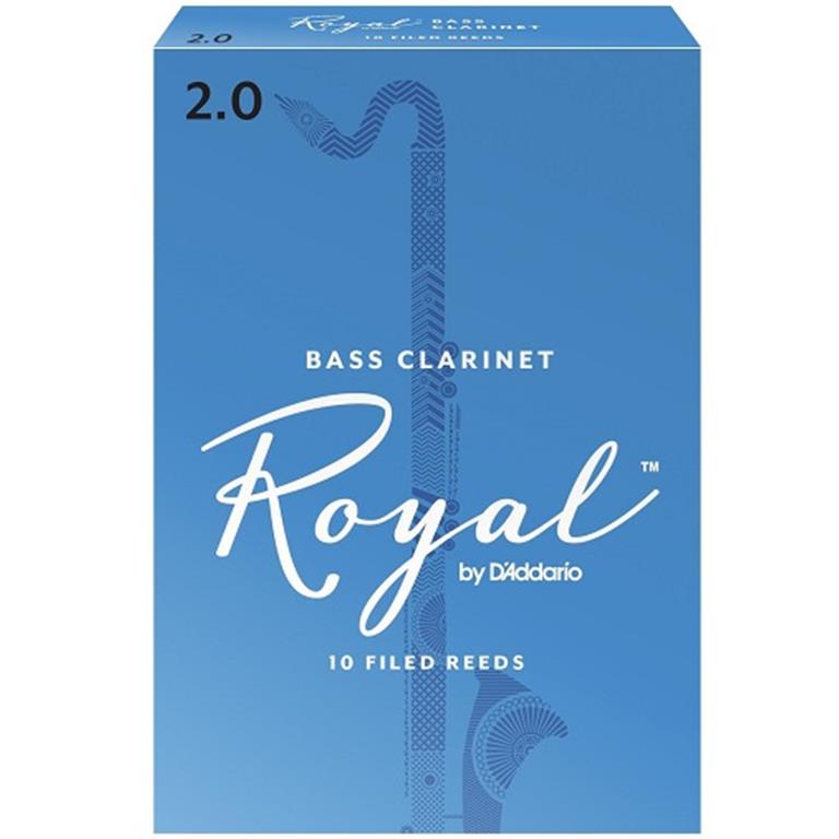 Rico REB1020 Royal Bass Clarinet Reeds #2.0: 10-Pack