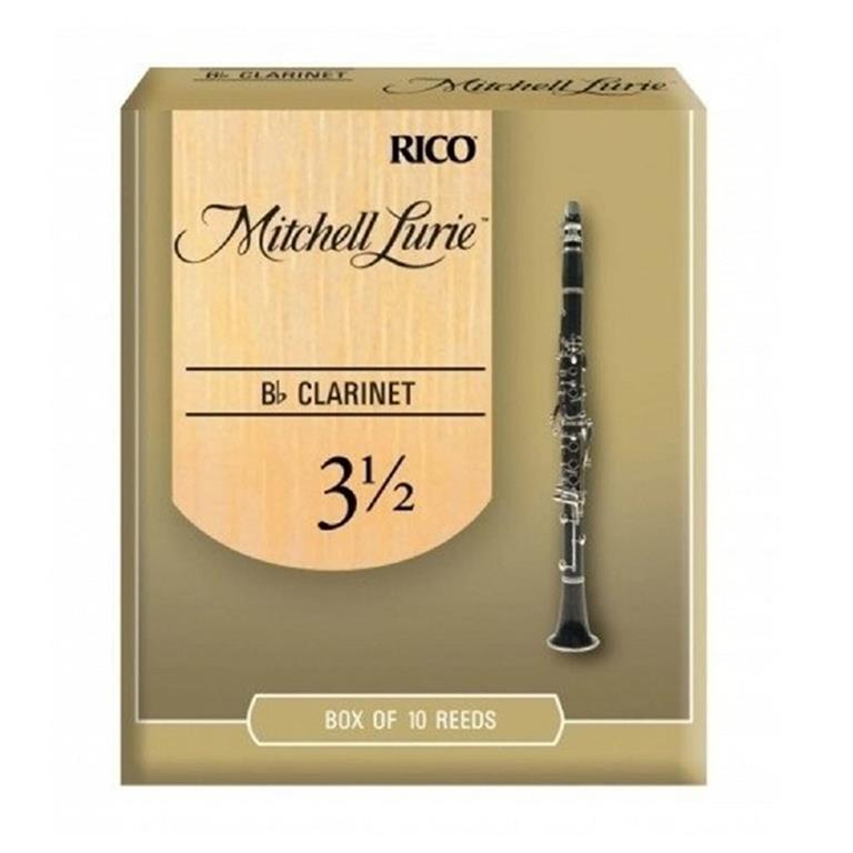 Rico RML10BCL350 Mitchell Lurie Bb Clarinet Reeds #3.5: 10-Pack