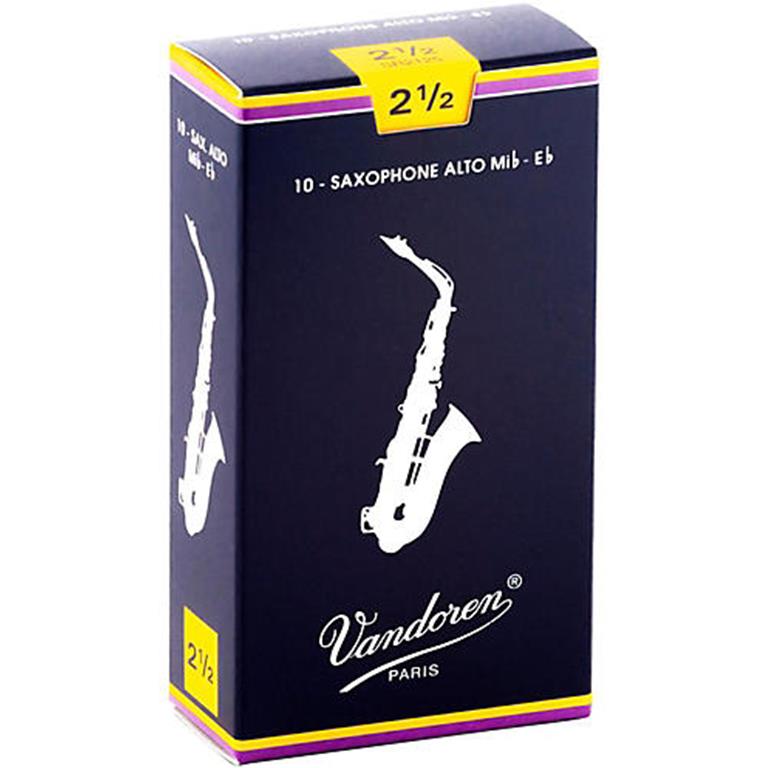 Vandoren SR2125 Alto Sax Reeds #2.5: 10-Pack