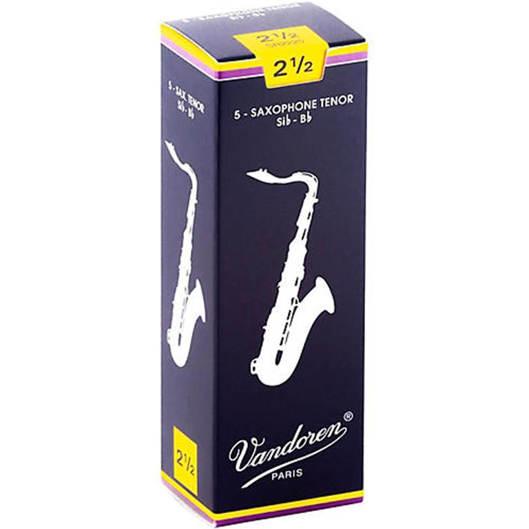 Vandoren SR2225 Tenor Sax Reeds #2.5: 5-Pack