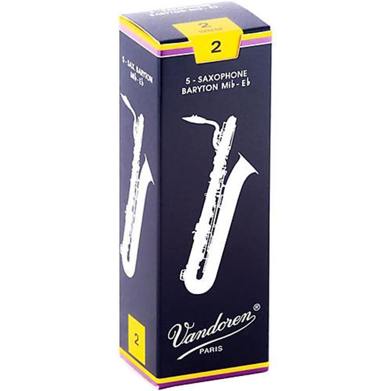 Vandoren SR242 Baritone Sax Reeds #2.0: 5-Pack