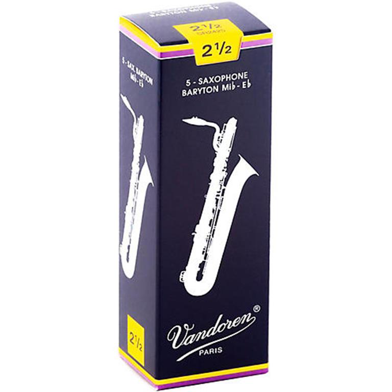 Vandoren SR2425 Baritone Sax Reeds #2.5: 5-Pack