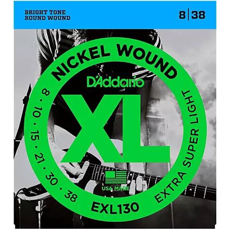 D'Addario EXL130 XL Electric Extra Super-Light Set .008-.038